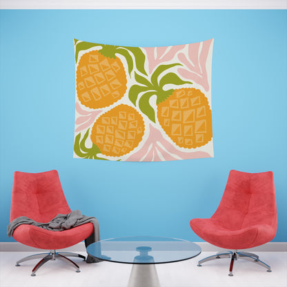 Artful Pineapple Tapestry