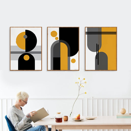 Mid Century Modern Living Room Home Wall Decor Print Abstrac