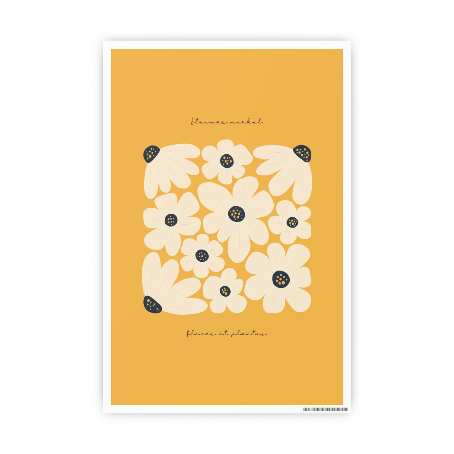 Charming Nested Daisy Prints Wall Poster