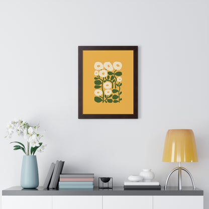 Framed Enchanting Ivy Green Floral Posters