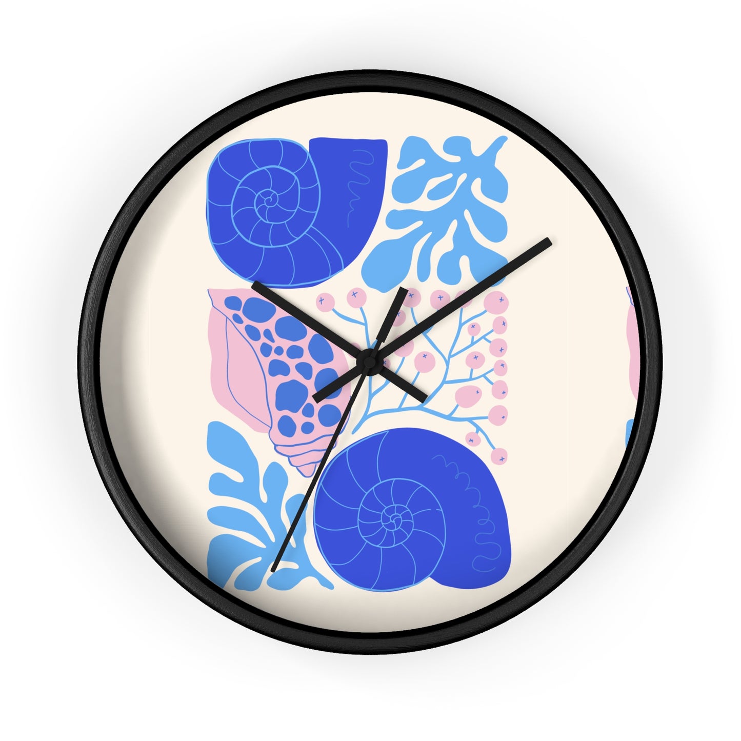 Ocean Seashell Harmony Clock