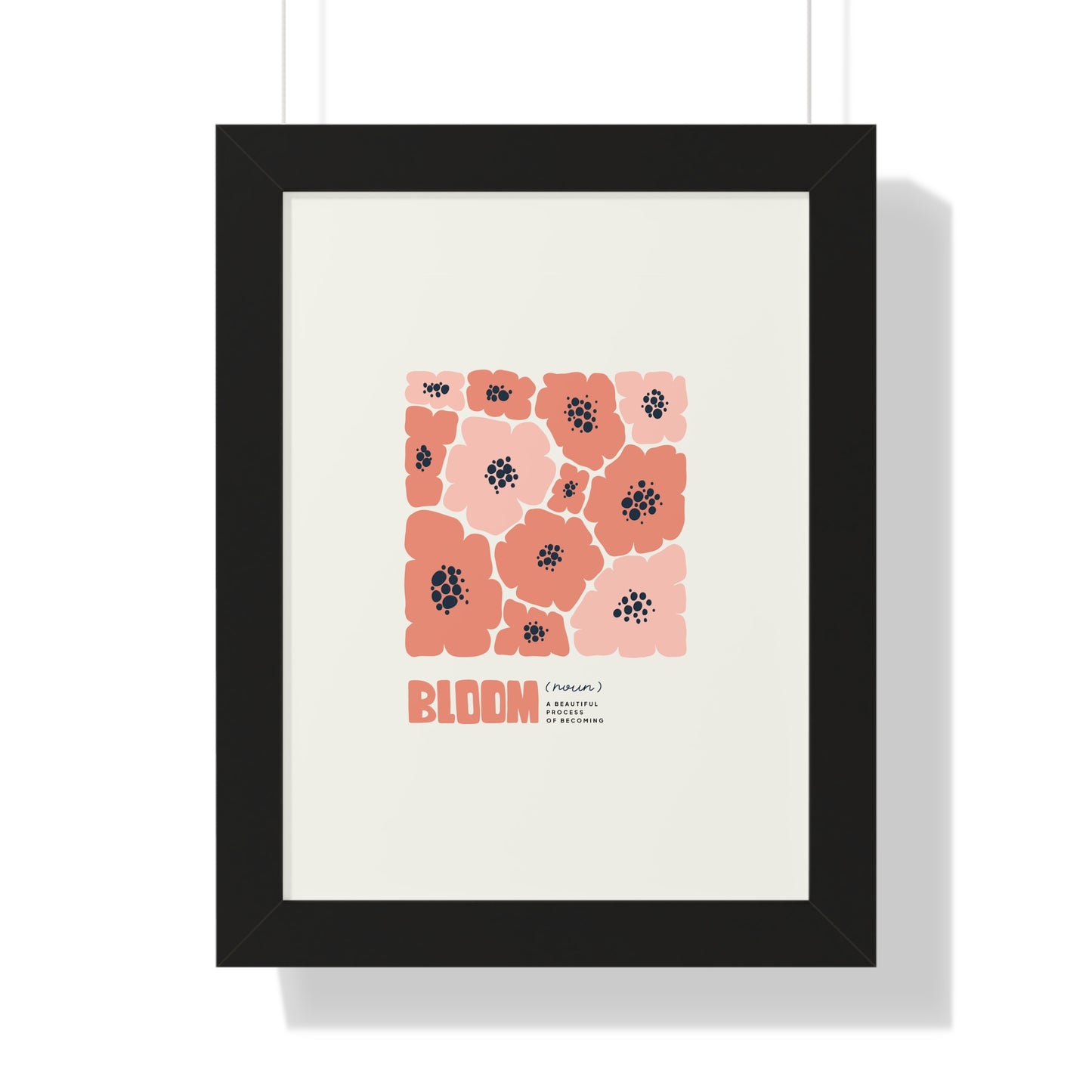 Framed Bloom Noun Wall Decor