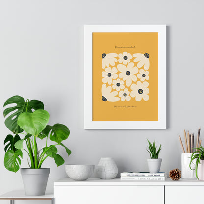 Framed Charming Nested Daisy Prints Wall Poster