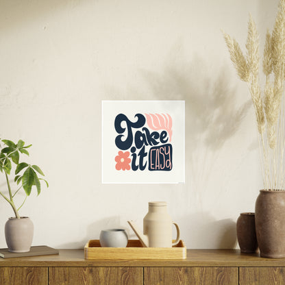 Chill Vibes Flower Designs Wall Poster