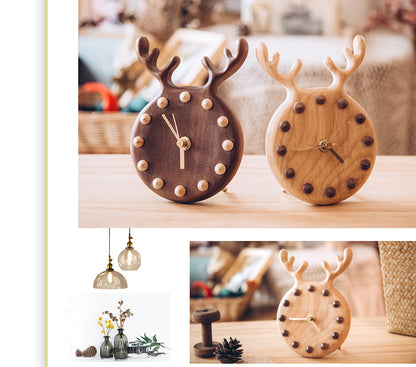 Nordic Solid Wood Simple Wall Clock Pendulum