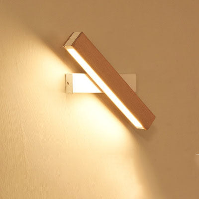 Wooden LED Wall Lamp Modern Adjustable Lighting Bar Restaurant Living Room Porch Wall Lamps Corridor Home Decor