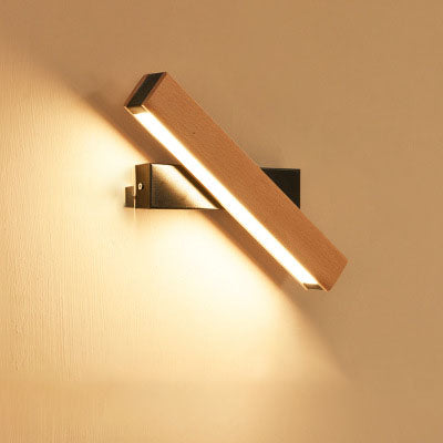 Wooden LED Wall Lamp Modern Adjustable Lighting Bar Restaurant Living Room Porch Wall Lamps Corridor Home Decor