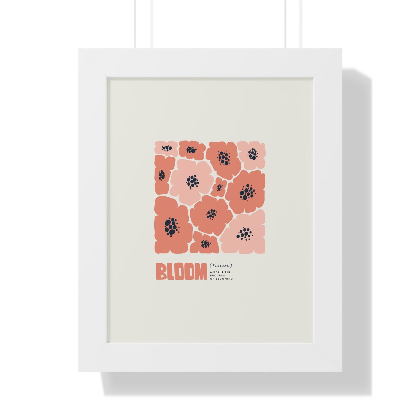 Framed Bloom Noun Wall Decor