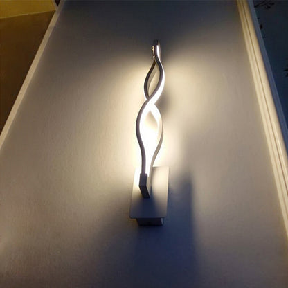 LED aluminum wave wall light