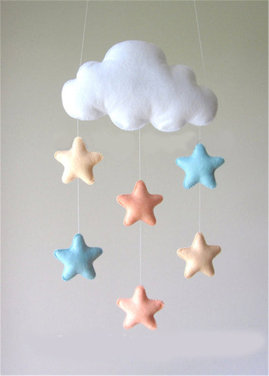 Nordic star cloud DIY hanging wall decorations baby bedroom photography accessories christmas best decor gift baby Mobile hanger ornament
