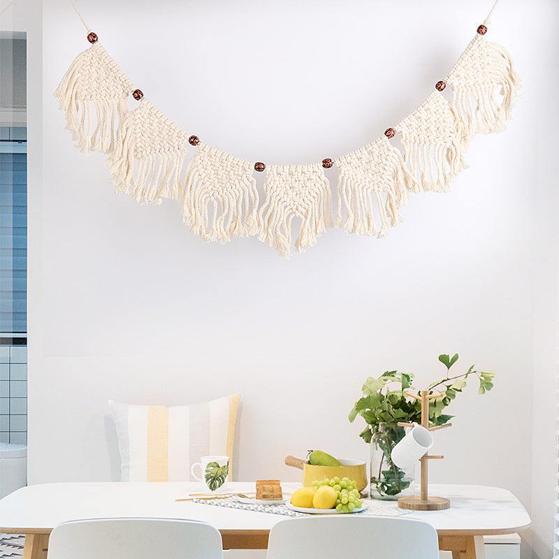 Tassel woven home wall decoration