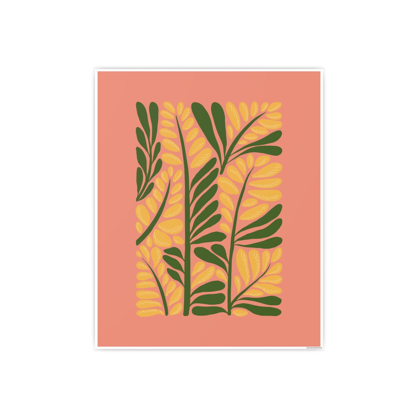 Vibrant Leafy Canvas Print Wall Poster