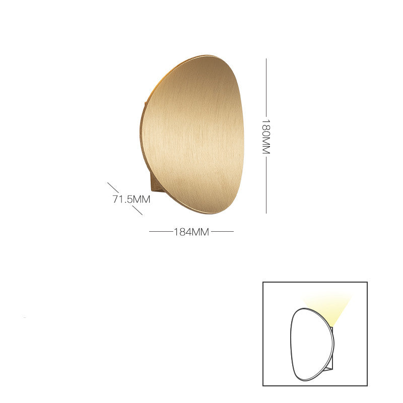 Wall Lamp LED Simple Round White Balcony Background Wall Lamp Bedroom Wall Lamp Decoration